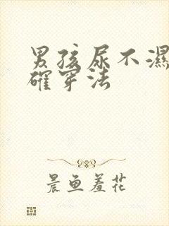 男孩尿不湿的正确穿法