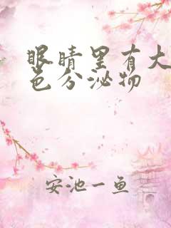 眼睛里有大量黄色分泌物