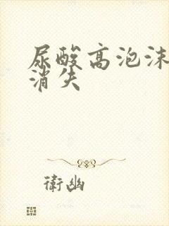 尿酸高泡沫尿不消失