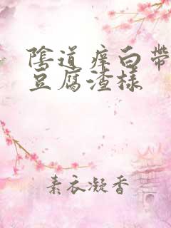 阴道痒白带发黄豆腐渣样