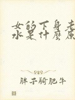 女的下身老是流水是什么原因