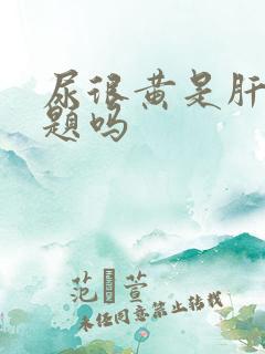 尿很黄是肝有问题吗