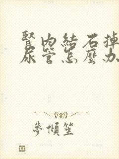 肾内结石掉到输尿管怎么办