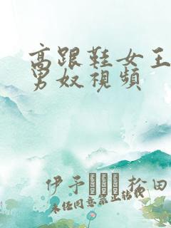 高跟鞋女王调教男奴视频