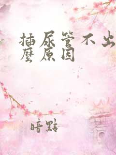 插尿管不出尿什么原因