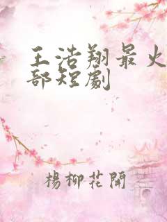 王浩翔最火的5部短剧