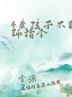 4岁孩子不听老师指令