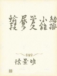 输尿管小结石下段多久能排出来