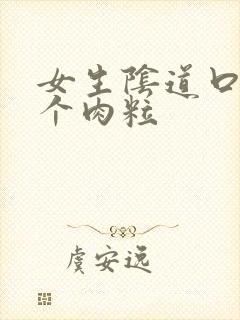 女生阴道口有一个肉粒