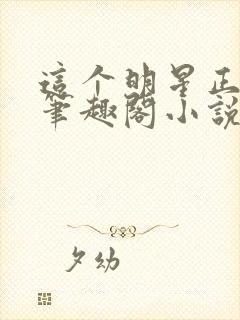 这个明星正发邪笔趣阁小说