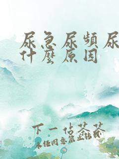 尿急尿频尿少是什么原因