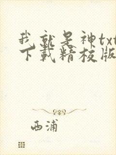 我就是神txt下载精校版