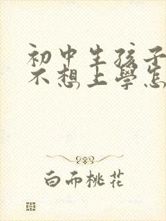 初中生孩子厌学不想上学怎么开导他