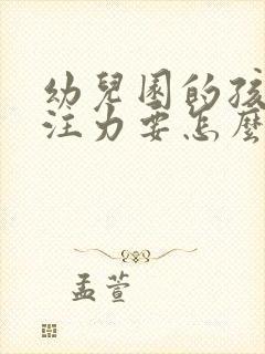 幼儿园的孩子专注力要怎么去培养