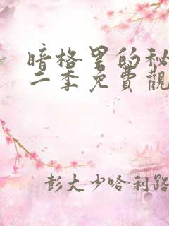 暗格里的秘密第二季免费观看