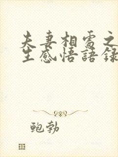 夫妻相处之道人生感悟语录