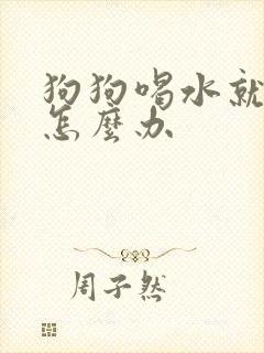 狗狗喝水就呕吐怎么办