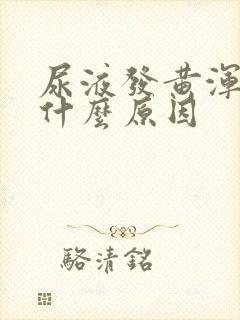 尿液发黄浑浊是什么原因