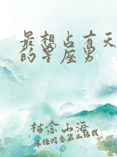 最想占有天秤女的星座男