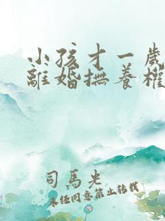 小孩才一岁父母离婚抚养权归谁