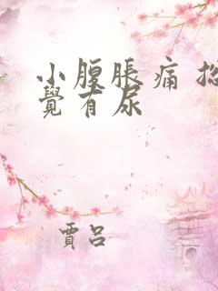 小腹胀痛 总感觉有尿