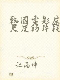 韩国电影床戏大尺度的片段