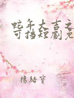 蛇年大吉之婚不可挡短剧免费观看