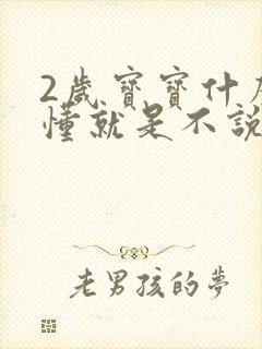 2岁宝宝什么都懂就是不说话