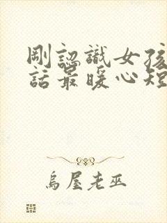 刚认识女孩子情话最暖心短句