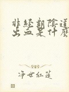 非经期阴道少量出血是什么原因