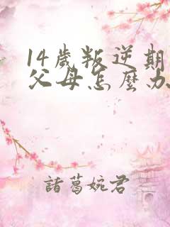 14岁叛逆期打父母怎么办