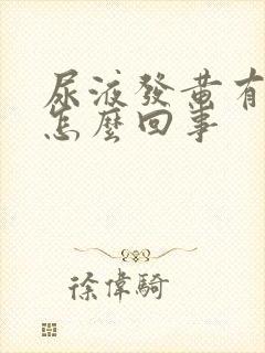 尿液发黄有泡沫怎么回事