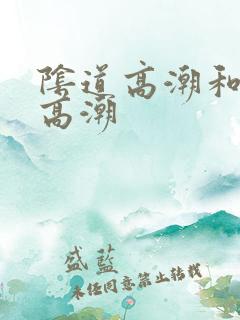 阴道高潮和阴蒂高潮