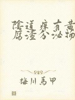 阴道痒有黄色豆腐渣分泌物