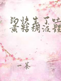 狗快生了吐了黄黄粘稠液体