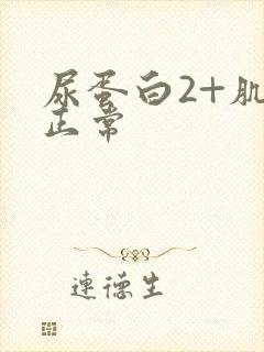 尿蛋白2+肌酐正常