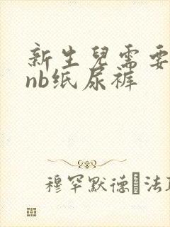 新生儿需要几包nb纸尿裤