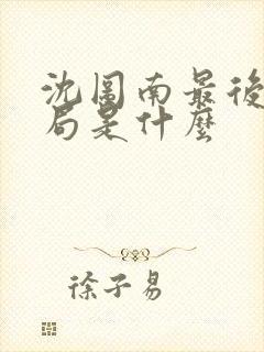 沈图南最后的结局是什么