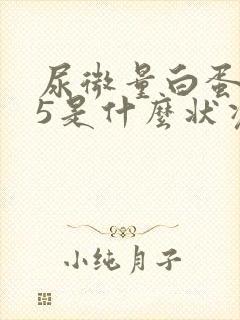 尿微量白蛋白35是什么状况