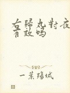 右归丸对夜尿多有效吗