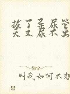 拔了导尿管第二天又尿不出来