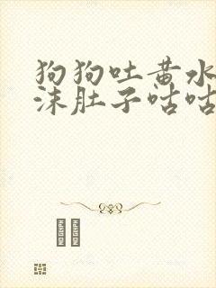 狗狗吐黄水带泡沫肚子咕咕