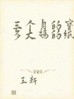 三个月的宝宝穿多大码的纸尿裤