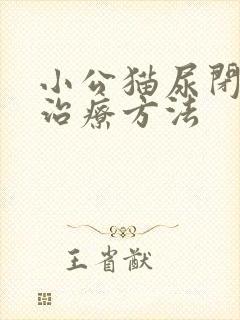 小公猫尿闭后的治疗方法