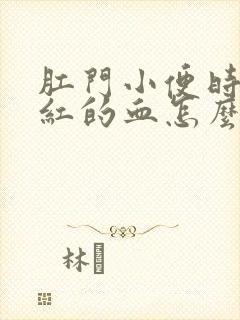 肛门小便时滴鲜红的血怎么回事