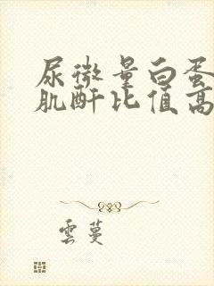 尿微量白蛋白尿肌酐比值高