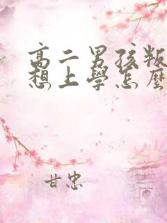 高二男孩叛逆不想上学怎么办啊