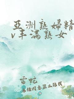 亚洲熟妇精品av丰满熟女