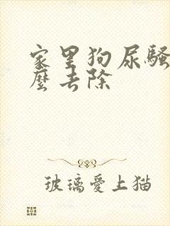 家里狗尿骚味怎么去除