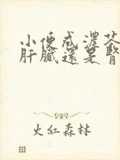 小便成浓茶色是肝脏还是肾脏问题